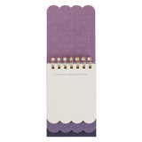 I Love You Mom Purple Floral Tiered Spiral Notepad