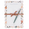 Joyful Patient Faithful Notepad and Pen Heirloom Floral Gift Set - Romans 12:12