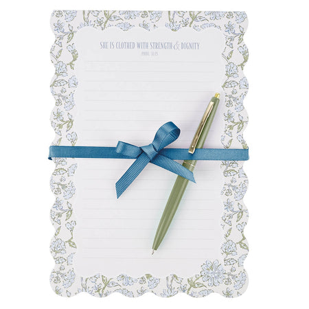Everything Beautiful Taupe Notepad with Pen Gift Set
