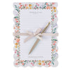 Thinking of You Cream Bouquet Notepad and Pen Gift Set - Philippians 1:3-4