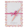 Lamp for My Feet Pink Meadow Large Notepad and Pen Set - Psalm 119:105
