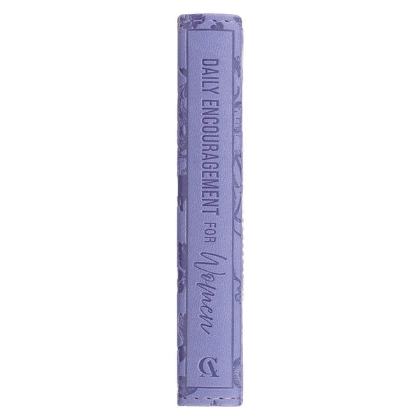 One-Minute Devotions®: Daily Encouragement for Women Purple Floral Faux Leather Devotional