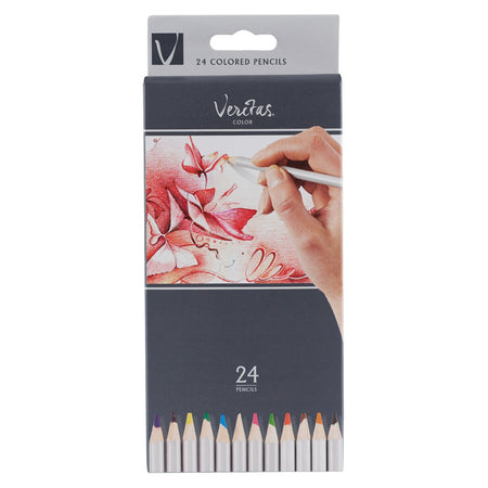 Veritas Coloring Pencils in Cylinder - Set of 48