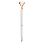 Love Silver and Rose Gold Diamond Classic Gift Pen - 1 Corinthians 13:4