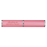 Pink Grateful Heart Stylish Pen and Case Gift Set