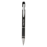 Faith Black and Brown Classic Gift Pen - Matthew 17:20
