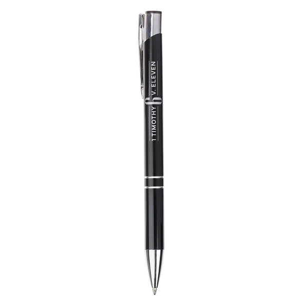 Man of God Black Gift Pen in Brown Prism Gift Box - 1 Timothy 6:11