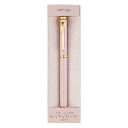 Prayer Changes Things Slate Blue and Taupe Gift Pen