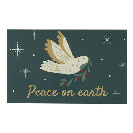 Peace on Earth Red Ceramic Plate