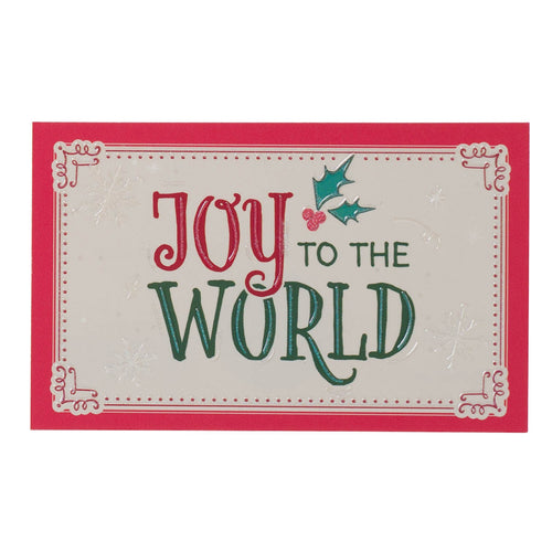 Joy to the World Vintage Holly Pass-Around Card Set - KI Gifts Christian Supplies