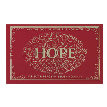 Joy to the World Red Bauble Pass-Around Card