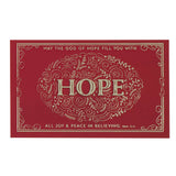 Hope Red Filigree Pass-Around Card Set - Romans 15:13 - KI Gifts Christian Supplies