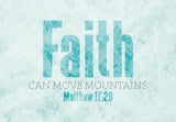 Pass it on - Faith, can move mountains