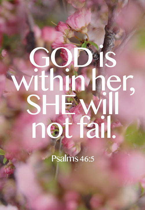 God is within her, She will not fail