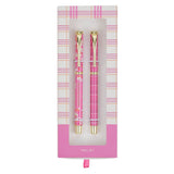 Be Still and Know Pink Plaid Pen Set - Psalm 46:10 - KI Gifts Christian Supplies