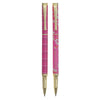 Be Still and Know Pink Plaid Pen Set - Psalm 46:10