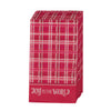 Joy to the World Red Plaid Paper Napkin Set - KI Gifts Christian Supplies