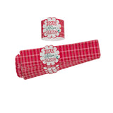 Reason For The Season Red Plaid Paper Napkin Wraps - KI Gifts Christian Supplies