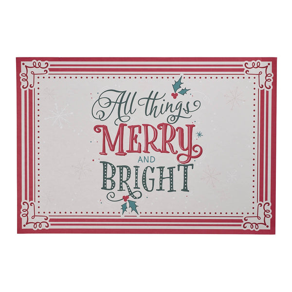 Joy To The World Paper Placemat Set - KI Gifts Christian Supplies