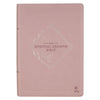 Dusty Mauve Faux Leather Spiritual Growth Bible