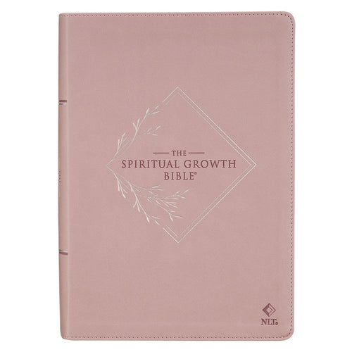 Dusty Mauve Faux Leather Spiritual Growth Bible