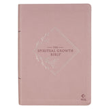 Dusty Mauve Faux Leather Spiritual Growth Bible