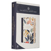 Navy Leaf Faux Leather Spiritual Growth Bible