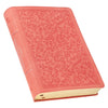 Coral Vine Faux Leather Spiritual Growth Bible - KI Gifts Christian Supplies