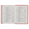 Coral Vine Faux Leather Spiritual Growth Bible