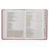 Coral Vine Faux Leather Spiritual Growth Bible