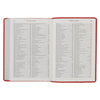Coral Vine Faux Leather Spiritual Growth Bible