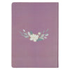 Plum Floral Faux Leather Spiritual Growth Bible