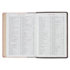 Brown and Blush Pink Faux Leather Spiritual Growth Bible