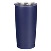 Strong and Courageous Navy Blue Stainless Steel Travel Tumbler - Joshua 1:9