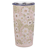 Bless and Keep You Blush Bloom Stainless Steel Travel Tumbler - Numbers 6:24