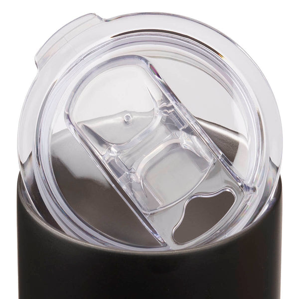 Man of God Black Stainless Steel Tumbler - 1 Timothy 6:11