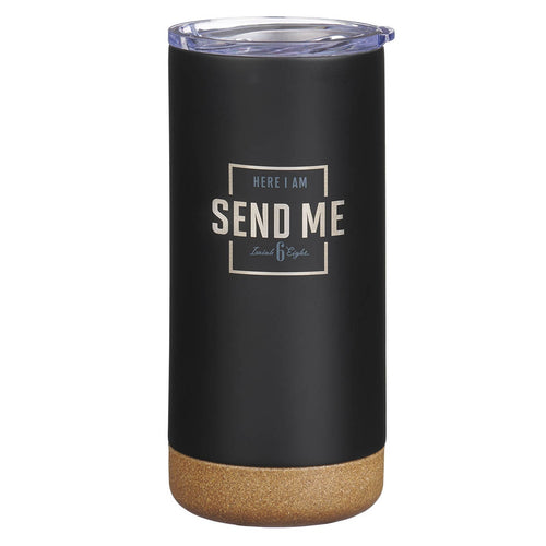 Send Me Black Stainless Steel Tumbler - Isaiah 6:8