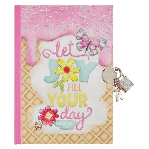 Let Joy Fill Your Day Secret Diary - Philippians 4:4 - KI Gifts Christian Supplies