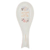 Strength and Dignity Pink Floral Ceramic Spoon Rest - Proverbs 31:25 - KI Gifts Christian Supplies