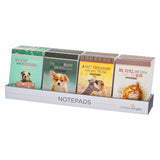 Pre-packed Animal Notepad Merchandiser