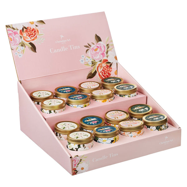 Pre-packed Candle Tins Merchandiser