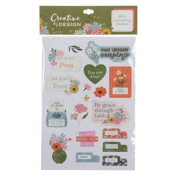 Grow in Grace Bible Journaling Stickers - KI Gifts Christian Supplies