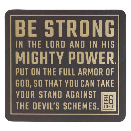 Be Still and Know Holographic Silver Vinyl Sticker- Psalm 46:10