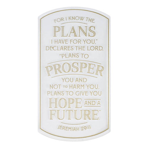 Hope and a Future Clear Bloom Sticker - Jeremiah 29:11