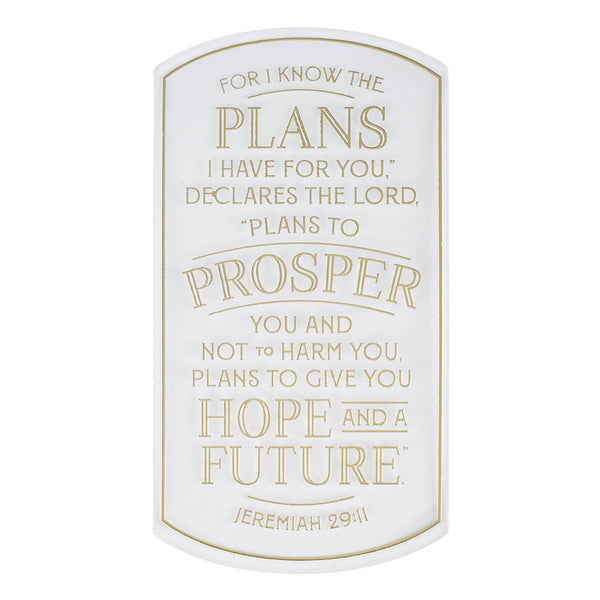 Hope and a Future Clear Bloom Sticker - Jeremiah 29:11