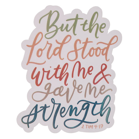 Be Still and Know Holographic Silver Vinyl Sticker- Psalm 46:10