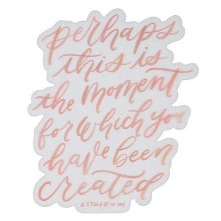 Be Still and Know Holographic Silver Vinyl Sticker- Psalm 46:10