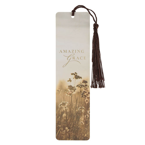 Amazing Grace Wildflower Bookmark with Tassel - Isaiah 53:5 - KI Gifts Christian Supplies