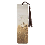 Amazing Grace Wildflower Bookmark with Tassel - Isaiah 53:5 - KI Gifts Christian Supplies