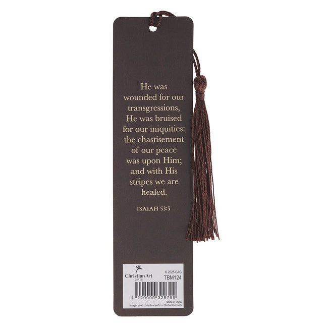 Amazing Grace Wildflower Bookmark with Tassel - Isaiah 53:5 ( ORDER IN 6'S )